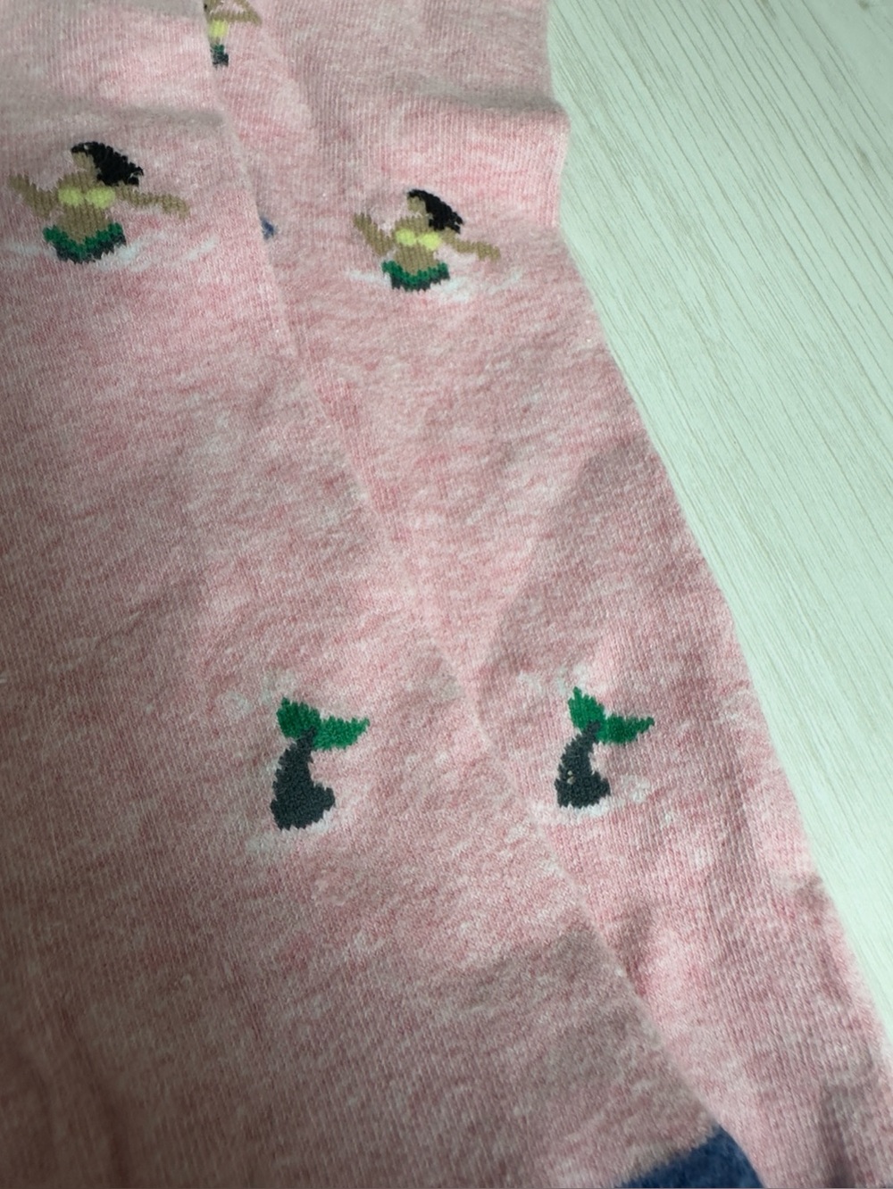 J.Crew Pink Mermaid Crew Socks - Picture 2 of 5